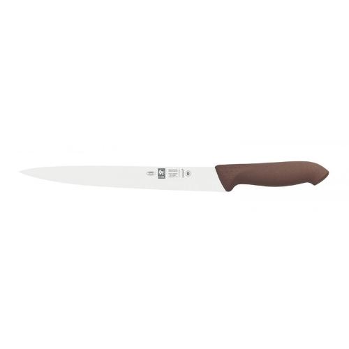 Купить нож для мяса 250/380 мм. коричневый антибактер. ручка horeca icel /1/6/