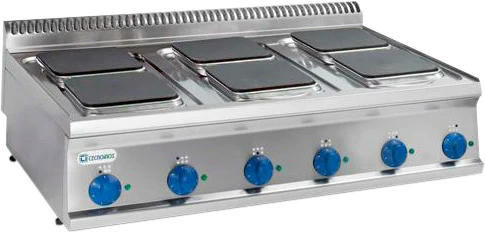 Купить плита 6 конфорочная 700 серии tecnoinox pcs105e7 616010