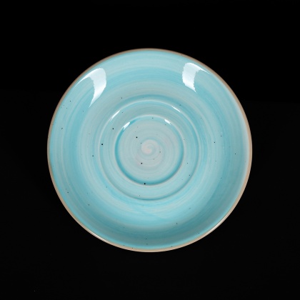 Купить блюдце 150 мм голубое «corone natura»