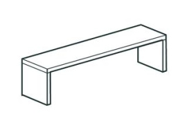 Полка кухонная настольная закрытая APACH Chef Line LOSC35150T1CS