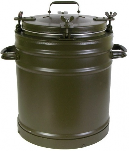 Купить термос 25 л. нержавеющая сталь колба кругл. темно-зел. /1/