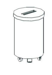 Тележка для мусора APACH Chef Line LWBP50