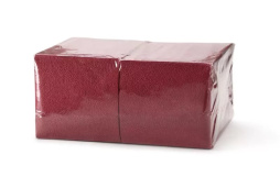 Салфетки 24*24см 400лист /бордовые/