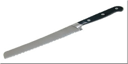 Нож для хлеба MVQ MESSER 20 см KST20BBR