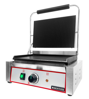 Купить гриль пресс kocateq gh 811ec gl односекционный с верхней ребристой, нижней плоской пластиной