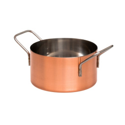 Кастрюля для подачи d=110, h=60 мм б/кр. с медным напыл. (CAM11C) /1/