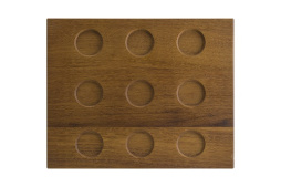 Доска для подачи прямоуг. 315*255*30 мм. бук (емкости см.описание) BONNA /1/4/348/