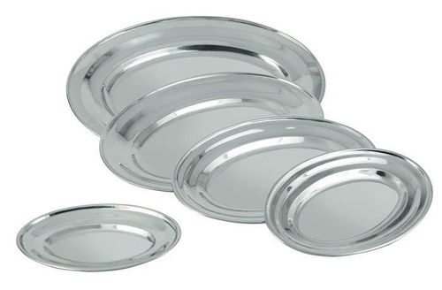 Купить блюдо овальное нержавеющая сталь 41*29 см. mgsteel /1/36/