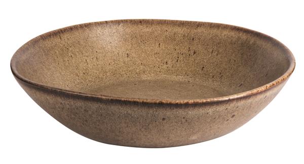 Купить тарелка глубокая 22 см, цвет коричневый, q authentic stone brown style point stonebrown