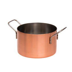 Кастрюля для подачи d=120, h=75 мм б/кр. с медным напыл. (CAM12C) /1/