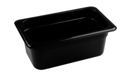 Гастроемкость кухонная полипропилен 1/4х4'' (100мм) 265х162 черная [422101613]