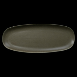 Блюдо овальное 14" 365х140мм, серо-зеленый "Corone Sacramento"