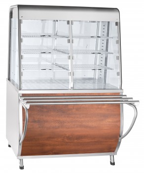 Купить прилавок-витрина тепловой пвт-70т (закрытая витрина, 1120 мм) кашир.