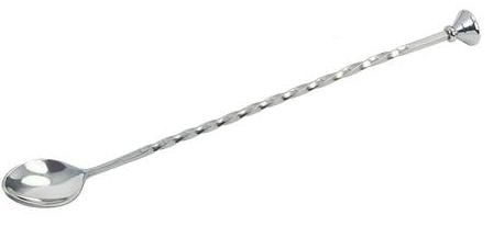 Купить ложка барменская с метал. кнопкой 28 см. нерж mgsteel /1/300/