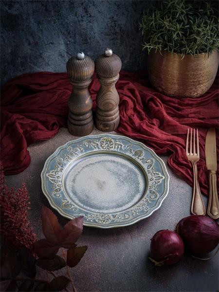 Купить тарелка мелкая d 21 см h 2,4 см, фарфор, vintage casa di fortuna vintage