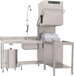 Купольная посудомоечная машина APACH Chef Line LHTT50 DD DP/выст