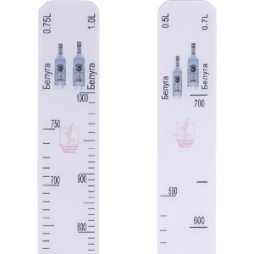 Линейка Белуга 0. 5, 0. 7, 0. 75, 1л; L=28, B=2см; белый