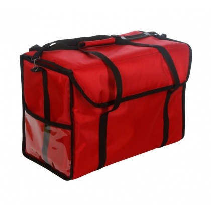 Купить термосумка для обедов 500х250х350 фольгированная красная