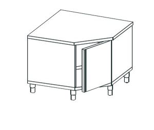 Купить кухонный стол угловой закрытый apach chef line lwt710sh2hd