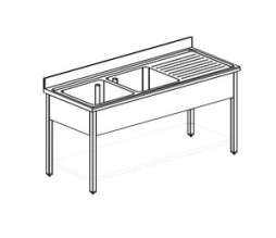 Ванна моечная APACH Chef Line L2S177-55RW