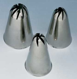 Насадка кондитер. "Роза" L d=36/8 мм. h=51 мм. нержавеющая сталь /1/