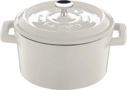 Кастрюля порц. 0,35 л. чугун d=10 см. белая TRENDY LAVA