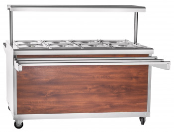 Купить мармит 2-х блюд эмк-70пм-01 паровой (полка с подсветкой,с г/емкостями,1500 мм) /вся нерж./