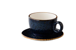 Блюдце универсальное 15 см, цвет синий (для чайных чашек) Jersey Style Point Jersey Blue