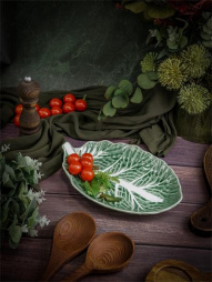 Блюдо овальное 28,3х19,8 см h 5 см, Cabbage CASA DI FORTUNA Cabbage