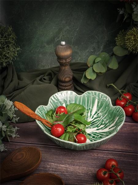 Купить салатник d 22,5 см h 7 см, cabbage casa di fortuna cabbage