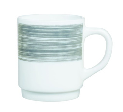 Кружка 250 мл. серый край Браш /6/VV