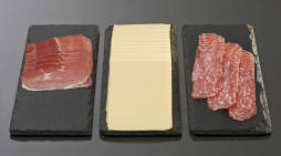 Блюдо для подачи прямоуг. 32*12 см. h=0,5 см. черное, сланец APS /1/