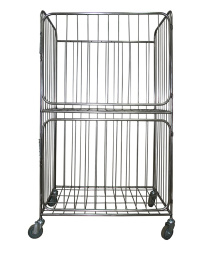 Тележка сетчатая с полками для белья ТСП-600