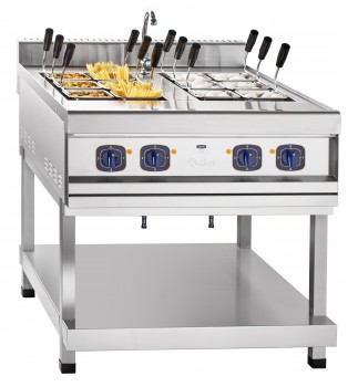 Купить электроварка кухонная двойная эвк-90/2п, ванна 304х508х270 мм, 12хgn-1/6 (перфорированные, без крышк