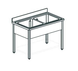 Ванна моечная APACH Chef Line L2S166-54