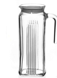 Кувшин FRIGO 1л. с белой крышкой