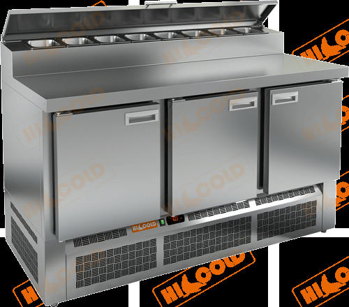 Купить кухонный стол для пиццы холодильный hicold pze2-111/gn