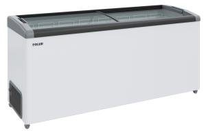 Морозильный ларь Polair DF155C-L со стекл. крышкой (изогнутое стекло)