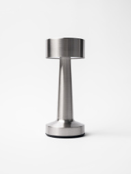 Лампа настольная  d=9 см. h=21,5 см. 3 цвета, сенсорная регулировка яркости, нерж.,LED SIMPLE II