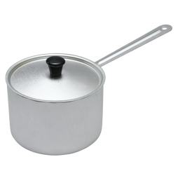 Кастрюля алюминиевая с металлической ручкой 1.0л