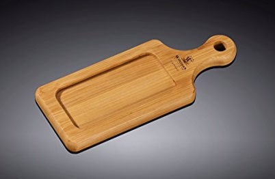 Купить доска для подачи прямоуг. 160*60 мм. с ручкой, бамбук wilmax /1/10/120/
