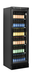 Шкаф холодильный со стеклом TEFCOLD CEV425 BLACK