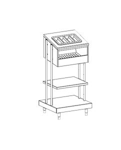 Купить диспенсер для подносов, приборов и хлеба apach chef line ldtcb76