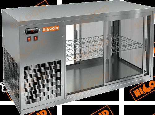 Купить холодильная витрина настольная сквозная hicold vrl t 900 l