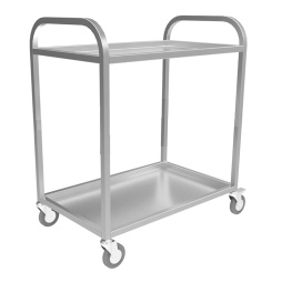 Тележка сервировочная (2 уровня, каркас: нерж. сталь aisi 430) ТС2-80/50