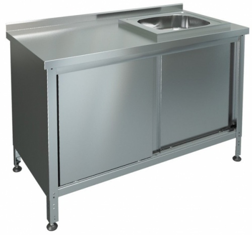 Купить стол-тумба кухонный купе с мойкой сткмл-1-1200*600 (мойка слева)