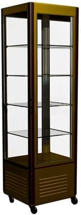 Купить шкаф кондитерский r400c carboma люкс (d4 vm 400-1 (корич-золотой, 1/2, inox))