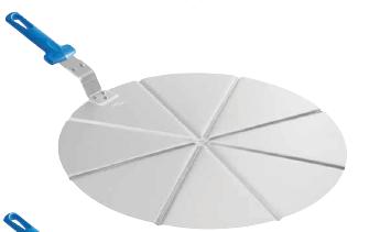 Купить поднос круглый d=45 см. для пиццы на 8 сегментов с ручкой gimetal /1/2/