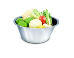 Миска  1,0 л. d=16 см. h=8,1 см. коническая  нержавеющая сталь MGsteel /1/50/