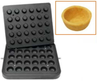Купить форма для 30 круглых тарталеток ø 45 мм для тарталетницы dhtartmatic kocateq dh tartmatic plate 38